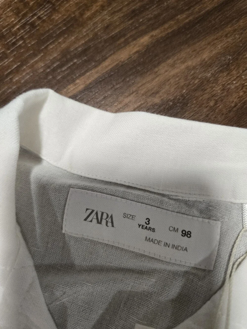 Zara Set White Short-Sleeve Palm Print Shirt Button Down with Sage Green Pant 3T